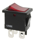 KWS130 Wippschalter 12V/6A Ein/Aus Bel./ROT